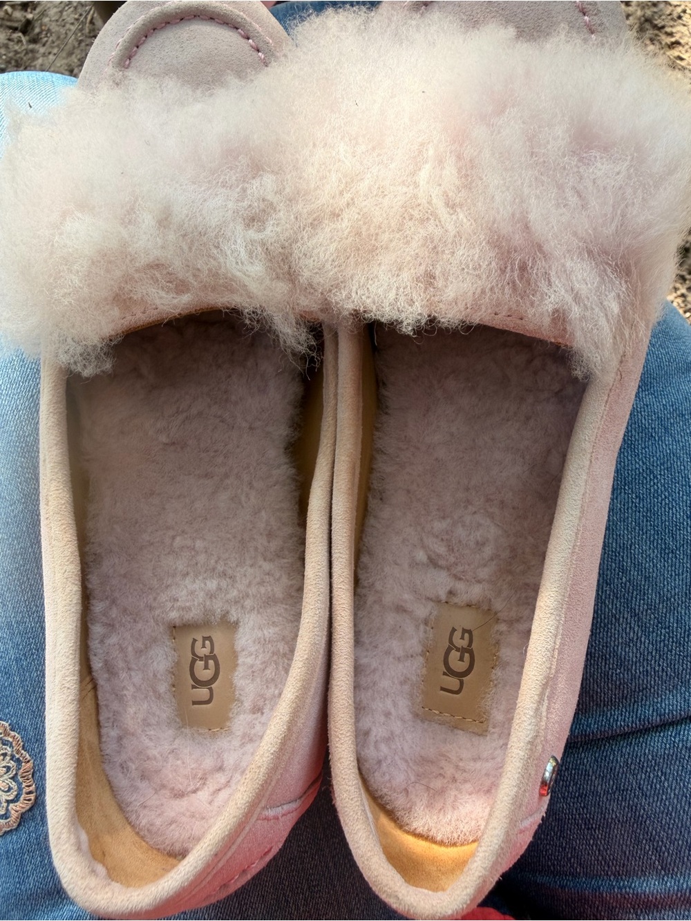 UGG Shearling-Lined Footwear with Lilac Interior